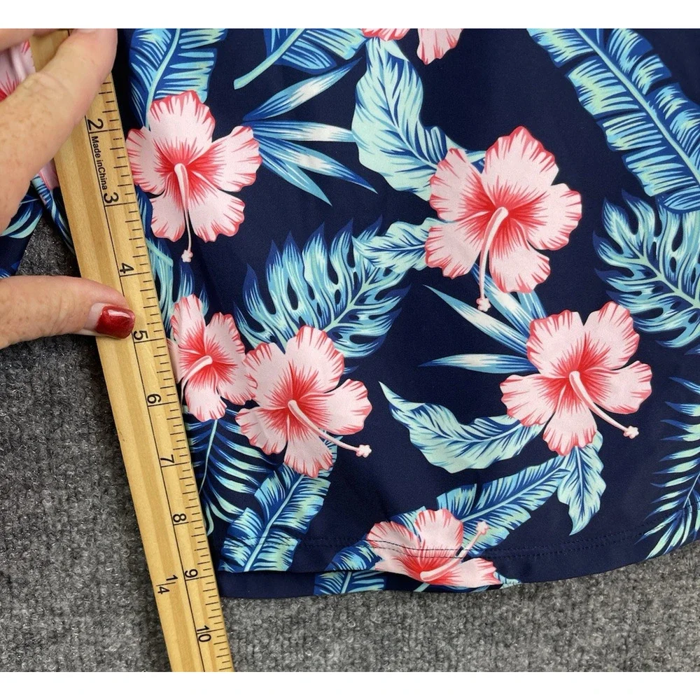 Vidia‎ Activewear Shorts Women's XXXL Slash Pockets Tropical Hibiscus
